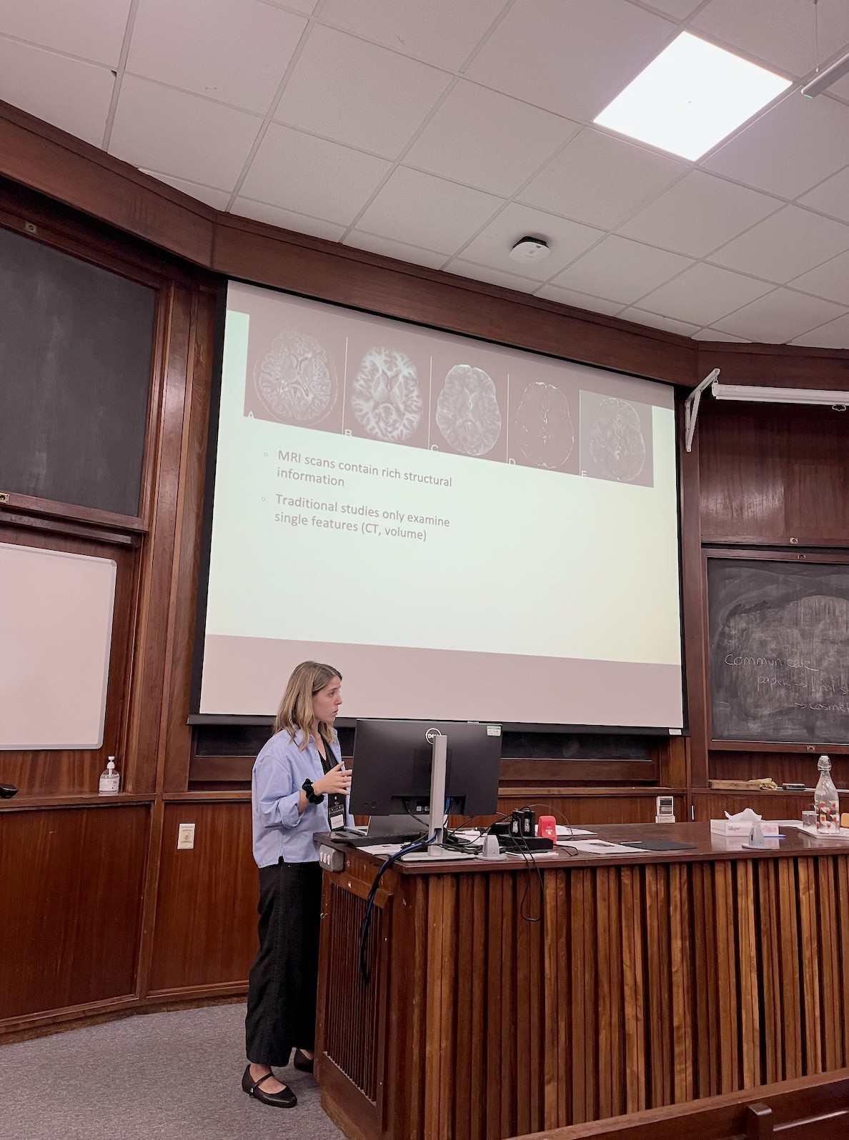 Dr Marcella Montagnese presenting at the Psychology Department Symposium, University of Cambridge